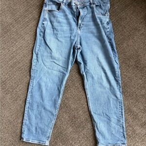 American Eagle Outfitters Women’s Sky Blue Relaxed Jeans